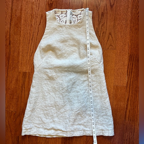 Zara, women’s Sleeveless Cream dress, with lace back, size XL - Picture 10 of 10